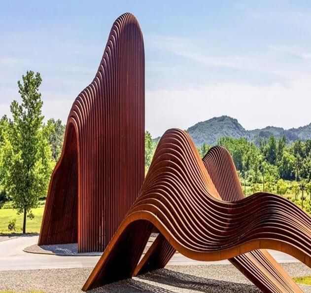 增城锈钢板造型